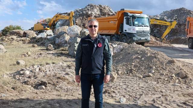 İlk sevkiyat Çerçideresi’ndeki yeni taş ocağından yapıldı