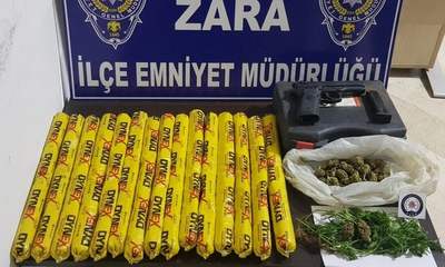 Zara’da Narkotik Operasyonu: 15 Dinamit Lokumu Ele Geçirildi