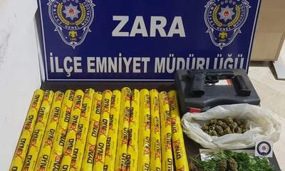 Zara’da Narkotik Operasyonu: 15 Dinamit Lokumu Ele Geçirildi