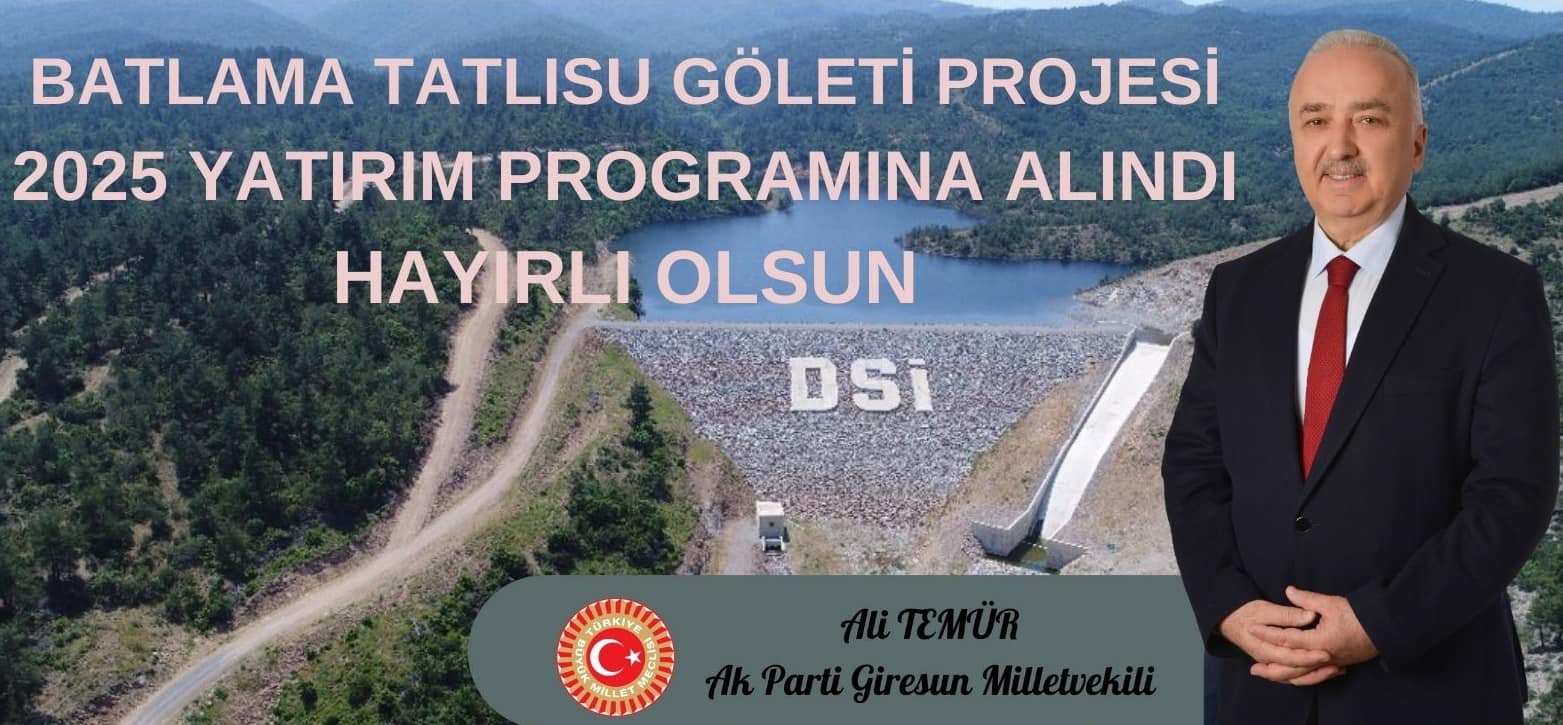 Ali Temür'den Batlama tatlı su göleti müjdesi - Birlik Haber Ajansı