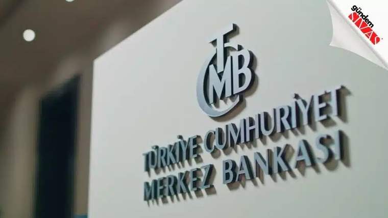 Duvar üzerinde Türkiye Cumhuriyet Merkez Bankası yazısı ve kurumun kabartmalı logosu görülüyor.