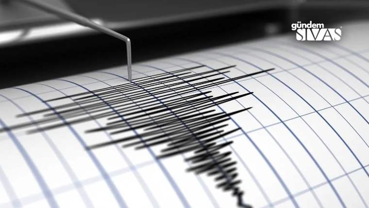 Deprem ölçüm cihazında kaydedilen sismik dalgalar, dalga çizgileri belirgin şekilde görünmekte.