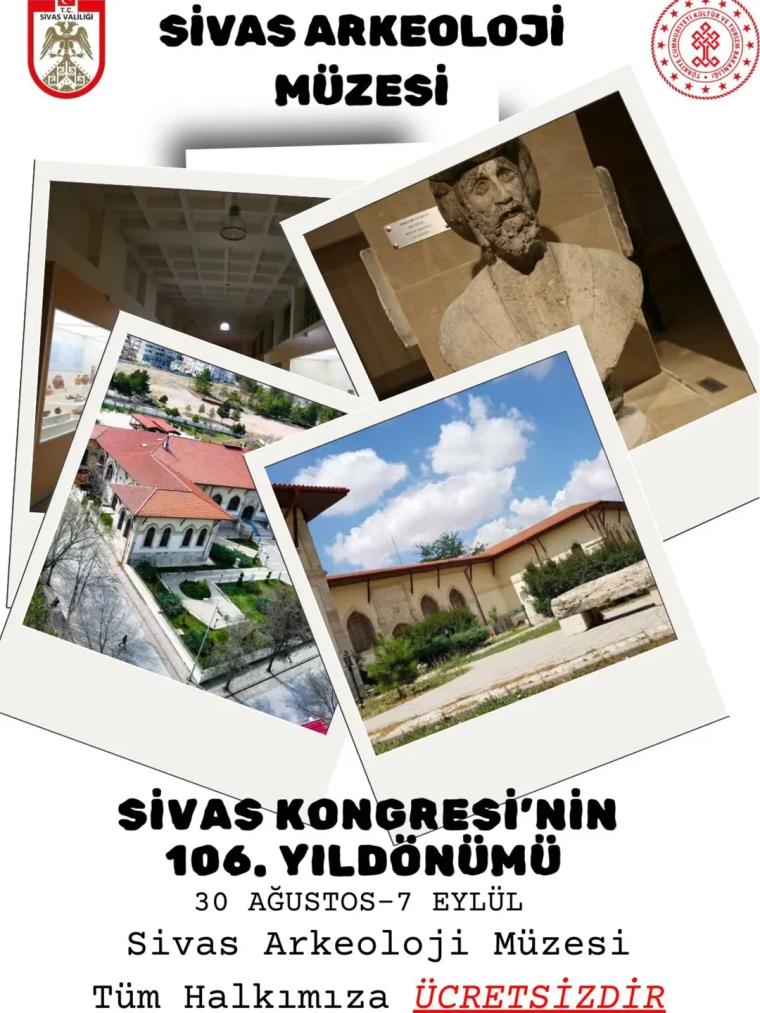 Sivas Kongresi'nin 106. Yıl Dönümü Etkinlikleri Başlıyor