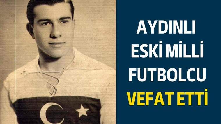 Eski milli futbolcu Çoşkun Taş'ın yer aldığı, Türk bayrağı simgeleriyle süslenmiş bir fotoğraf.