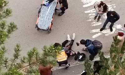 Sivas Yenişehir’de Motosiklet ile Otomobil Çarpıştı