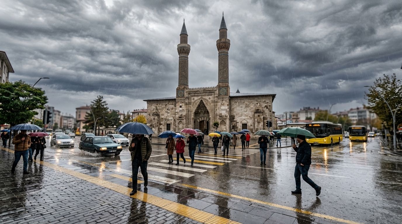 Sivas'ta Kuvvetli Yağış Uyarısı: Hangi Saatlere Dikkat?