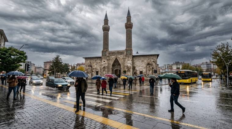Sivas'ta Kuvvetli Yağış Uyarısı: Hangi Saatlere Dikkat?