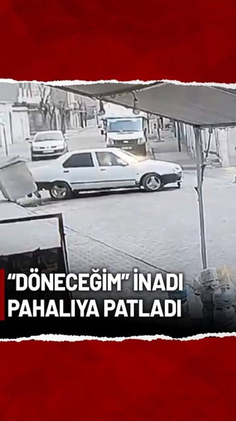 Şanlıurfa'da Geri Manevra Kazası: Sürücü Çöp Konteynerine ve Kaldırıma Çarptı
