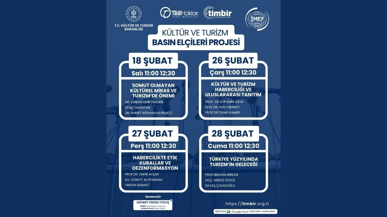 Kültür ve Turizm Basın Elçileri eğitimleri başlıyor - Birlik Haber Ajansı