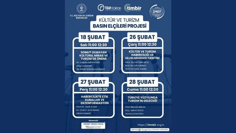 Kültür ve Turizm Basın Elçileri eğitimleri başlıyor - Birlik Haber Ajansı