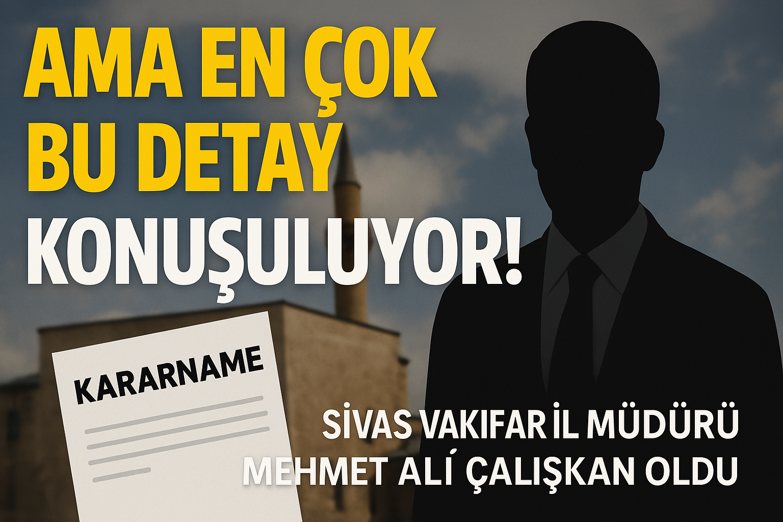 Sivas Vakıflar İl Müdürü Değişti! İşte Göreve Gelen Yeni İsim ve Detaylar