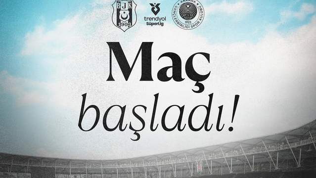 Beşiktaş Taraftarına Coşkulu Çağrı: Maç Başladı Haydi Beşiktaş