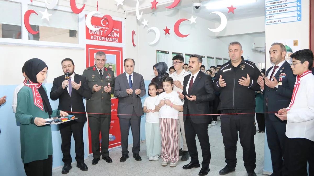 Şehit Ümit Üzüm’ün Adı Sivas’ta Yaşatılıyor: Anlamlı Kütüphane Açılışı Duygulandırdı