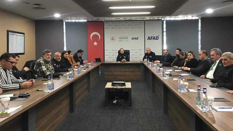 TİMBİR heyeti AFAD'da; AFAD Başkanı Pehlivan: Ege'de depremler azaldı - Birlik Haber Ajansı