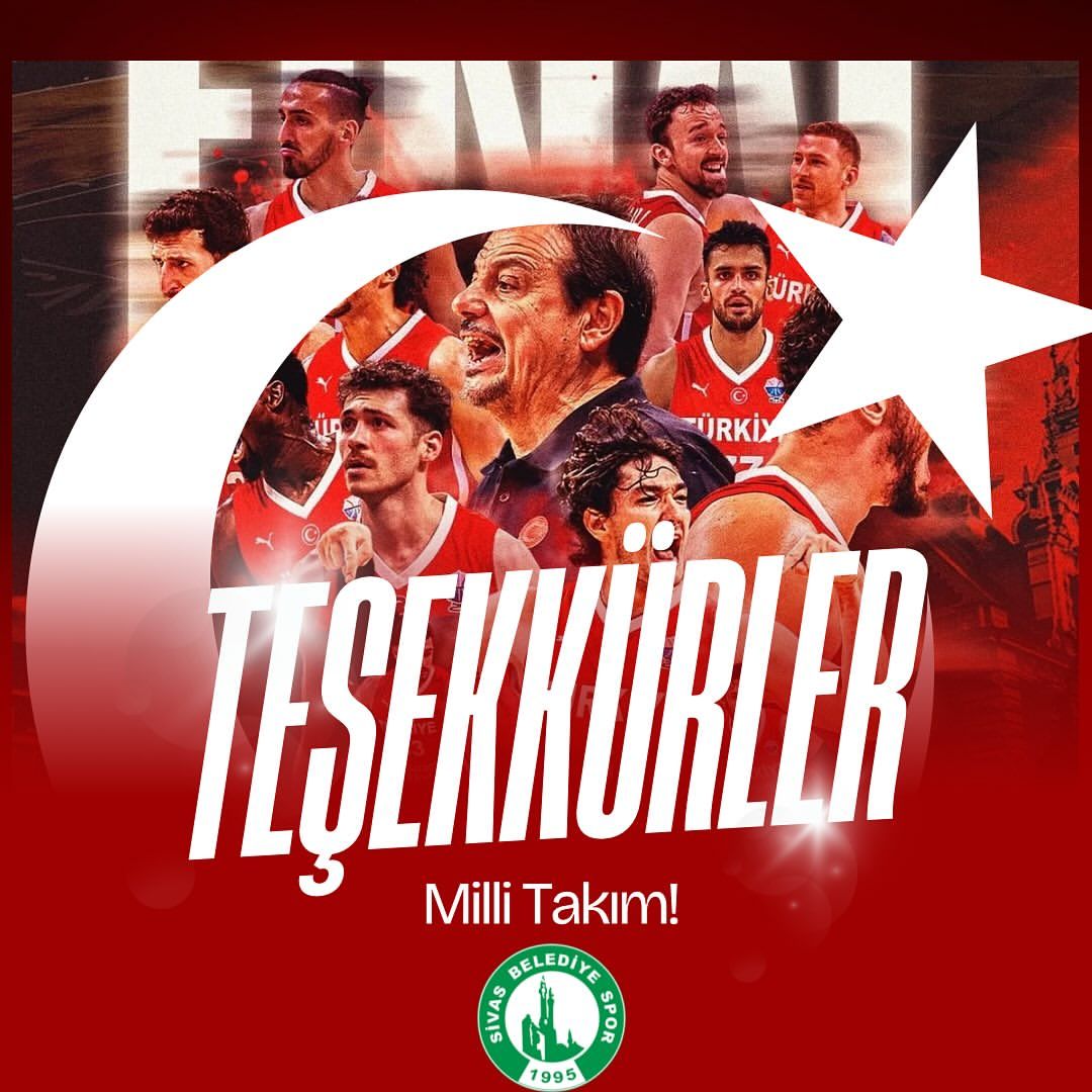 A Milli Basketbol Takımı'na Sivas'tan Gurur Teşekküru