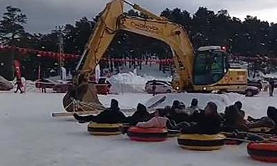 Eğriçimen Yaylası’nda Kış Coşkusu: Ekskavatörle Kızak, Halaylarla Isınan Festival