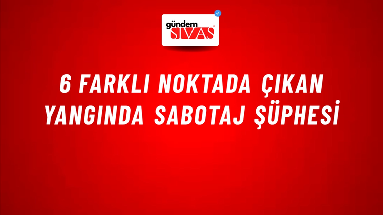 6 Farklı Noktada Çıkan Yangında Sabotaj Şüphesi