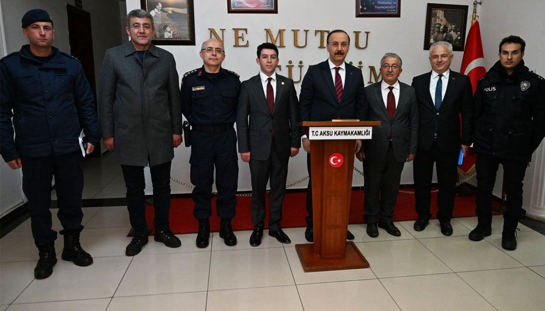 Isparta Valisi Abdullah Erin, Aksu ilçesine çalışma ziyareti gerçekleştirdi - Birlik Haber Ajansı