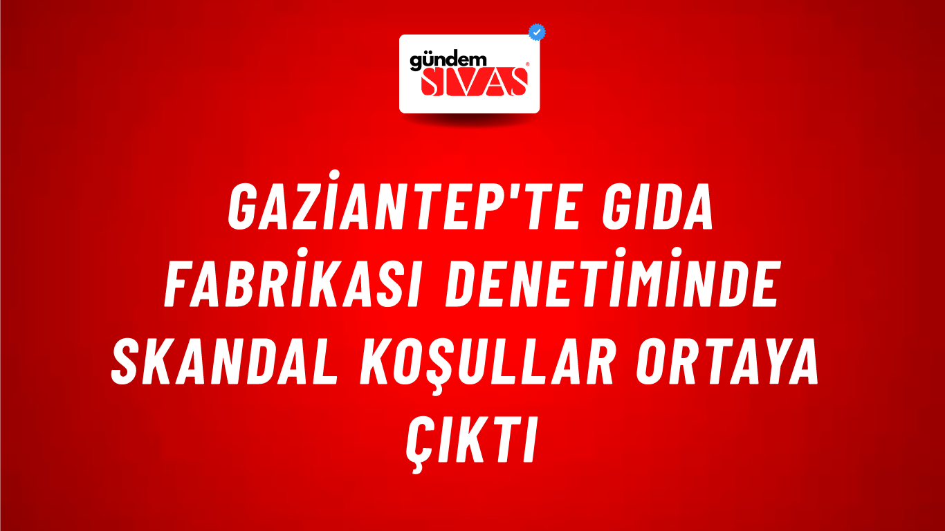 Gaziantep'te Gıda Fabrikası Denetiminde Skandal Koşullar Ortaya Çıktı