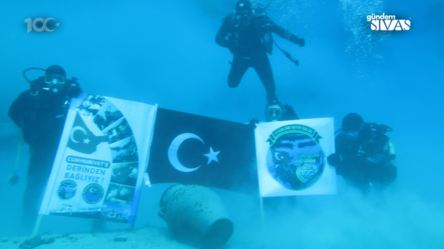Gökpınar Gölü'nde Cumhuriyetin 100. Yılı Kutlandı