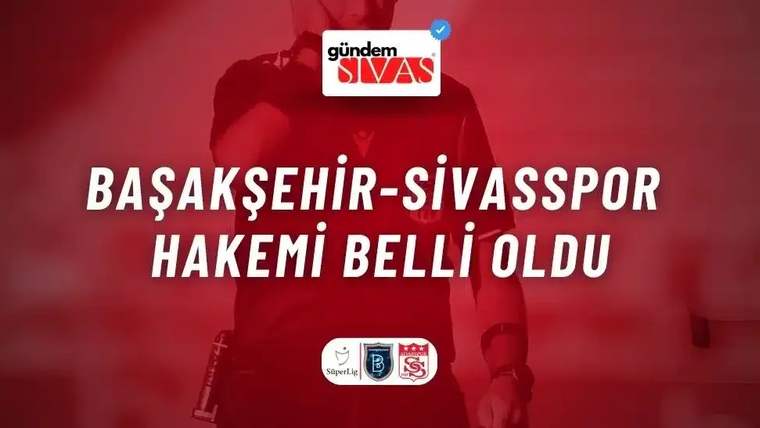 Kırmızı arka planda, elinde kart tutan bir hakem silueti yer alıyor.