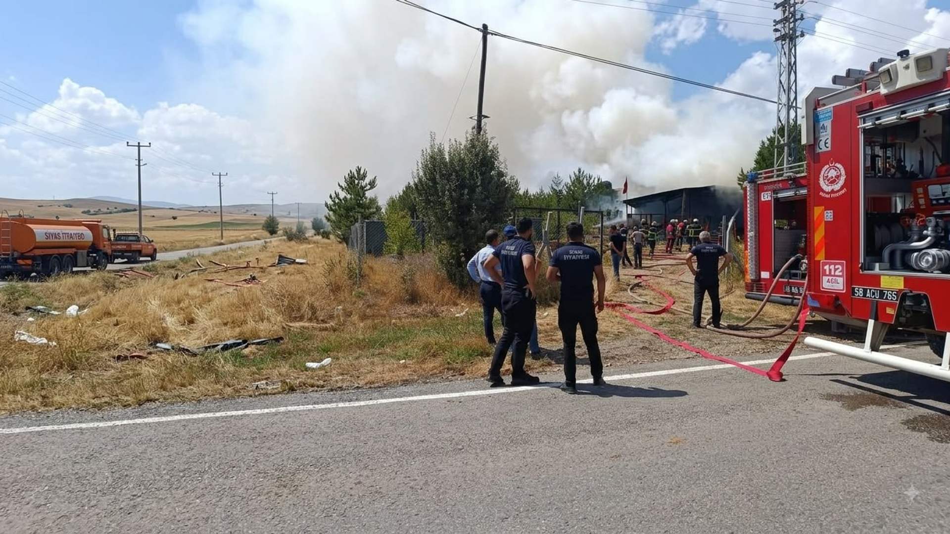 Soğuk Çermik’te Korkutan Yangın!