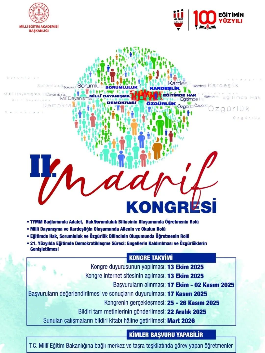 Sivas'ta Eğitim Buluşması: II. Maarif Kongresi 2025'te Düzenlenecek