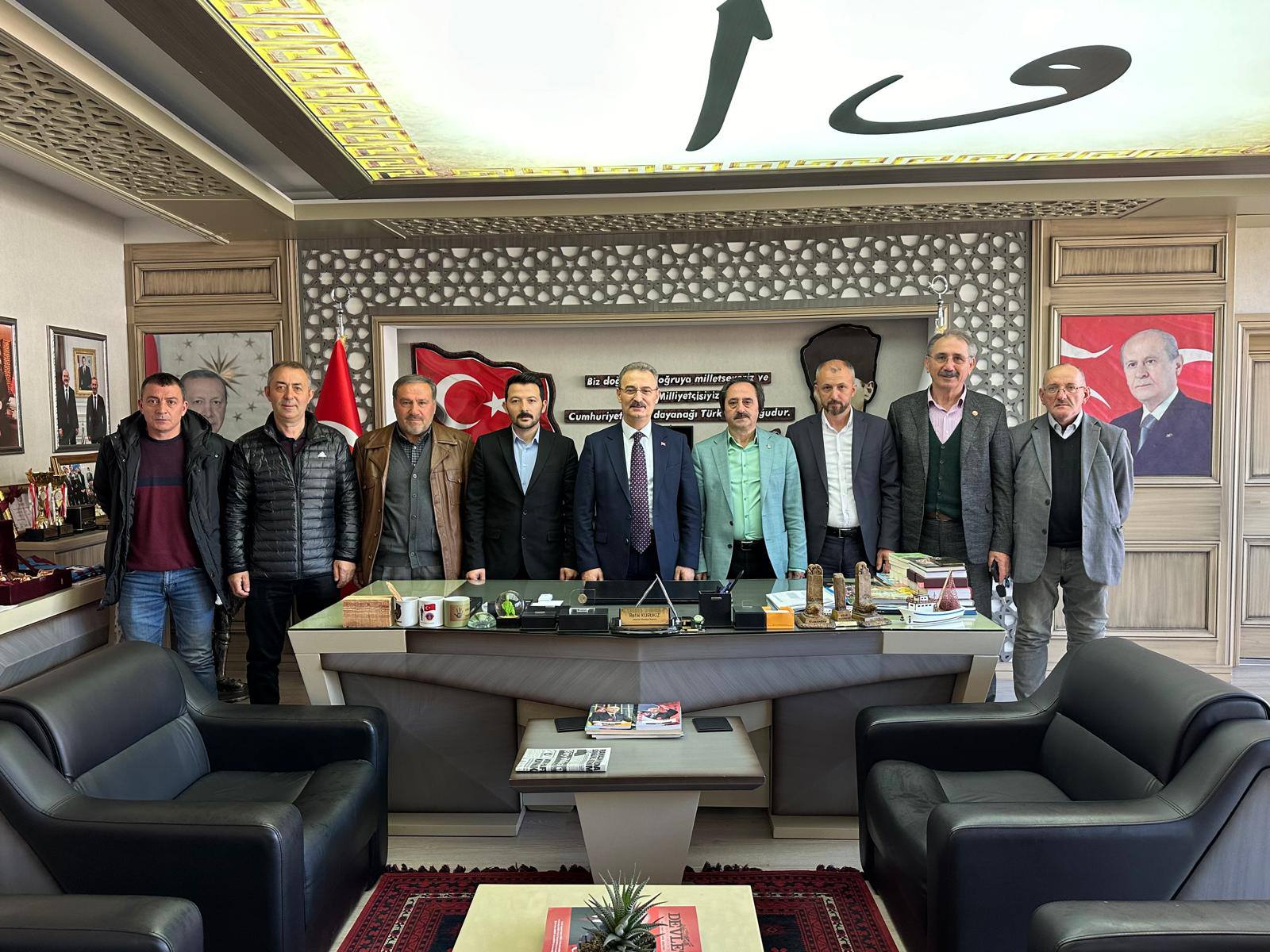 Refik Kurukız, ilçe yönetimiyle haftalık durum değerlendirmesinde bulundu - Birlik Haber Ajansı