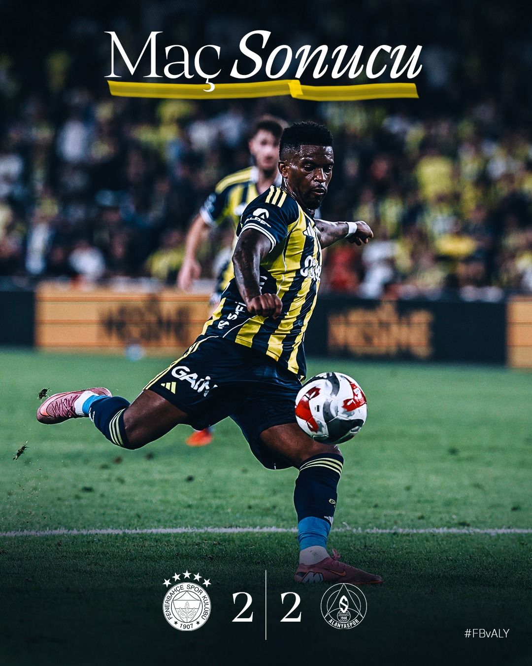 Fenerbahçe Alanyaspor'u 2-2 Berabere Kalırken Puanları Paylaştı
