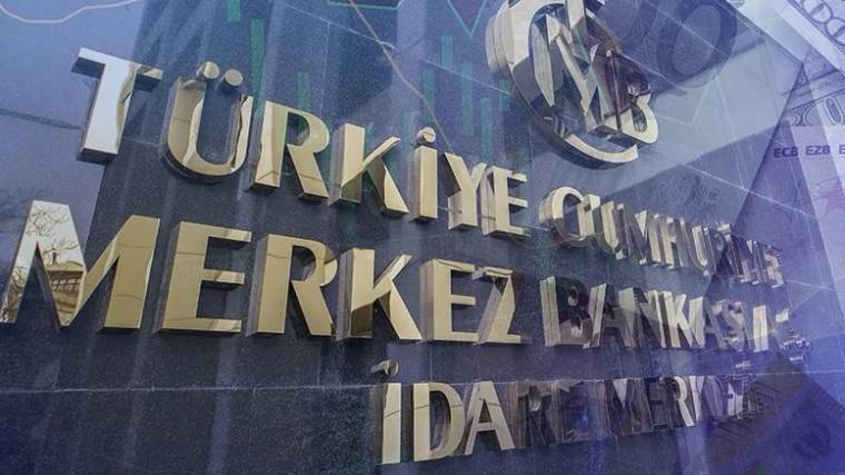 Türkiye Cumhuriyet Merkez Bankası'nın bina dış cephesi ve tabelası.