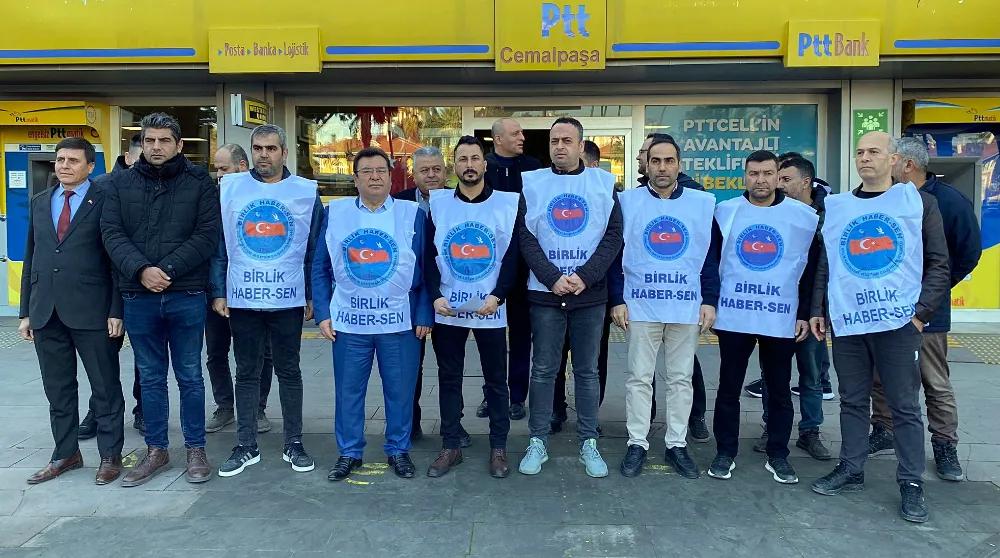 PTT çalışanlarına yönelik şiddet protesto edildi - Birlik Haber Ajansı