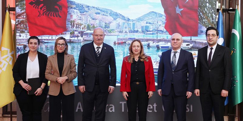 Arnavutluk Büyükelçisi Kadzadej, ATO Başkanı Baran'ı ziyaret etti - Birlik Haber Ajansı
