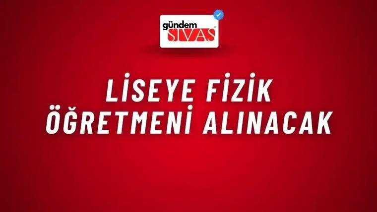 Kırmızı arka plan üzerinde üstte bir logo, ortada beyaz harflerle iş ilanını belirten yazı yer alıyor.