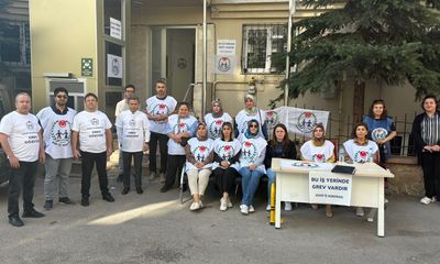 SYDV Çalışanları Grevde