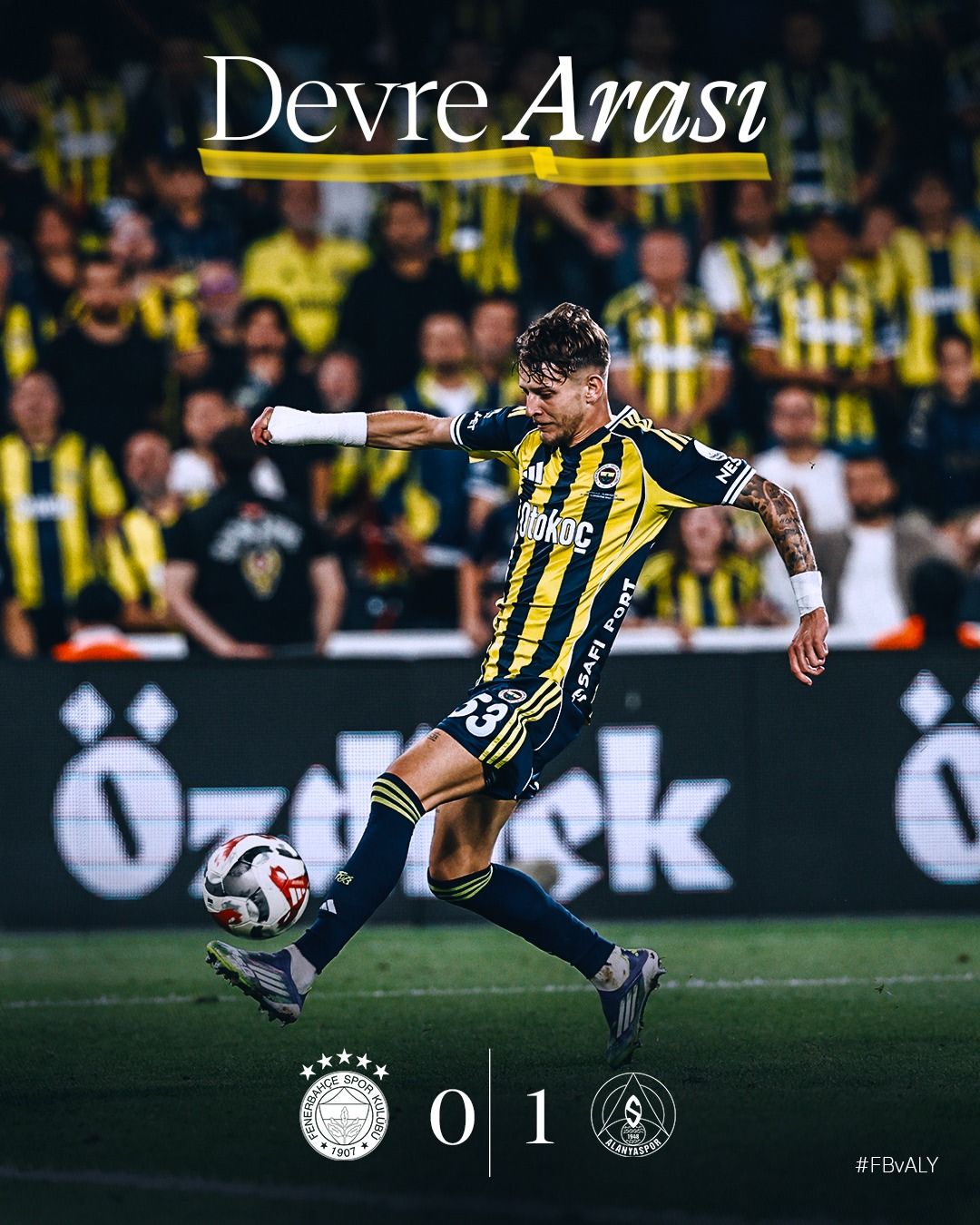 Fenerbahçe Deplasmanda Alanyaspor'a Mağlup Oldu