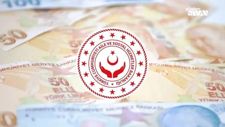 Türk lirası banknotları üzerinde T.C. Aile ve Sosyal Hizmetler Bakanlığı logosu yer alıyor.