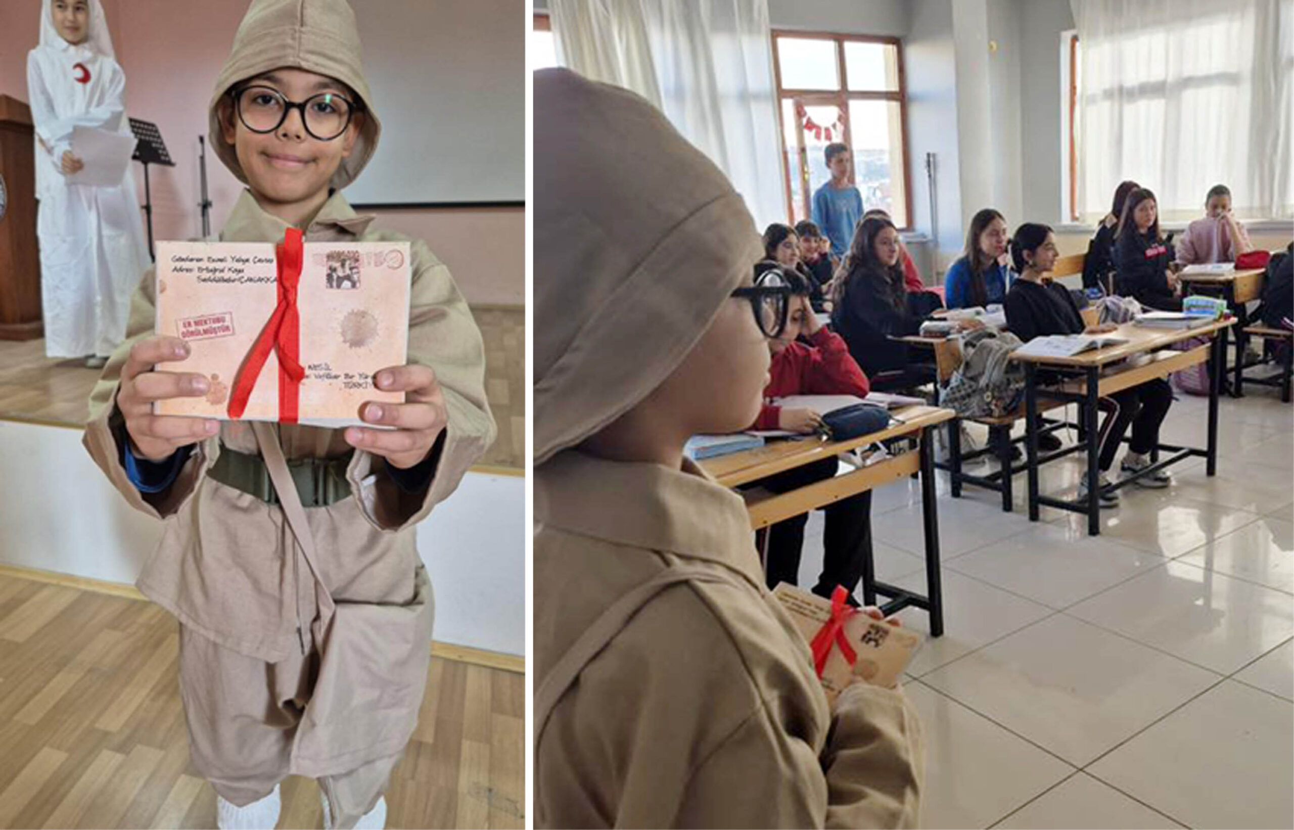 Seddülbahir Posta Eri Ali Oğlu Mehmet Hilmi, Mehmetçiklerin postalarını dağıttı - Birlik Haber Ajansı