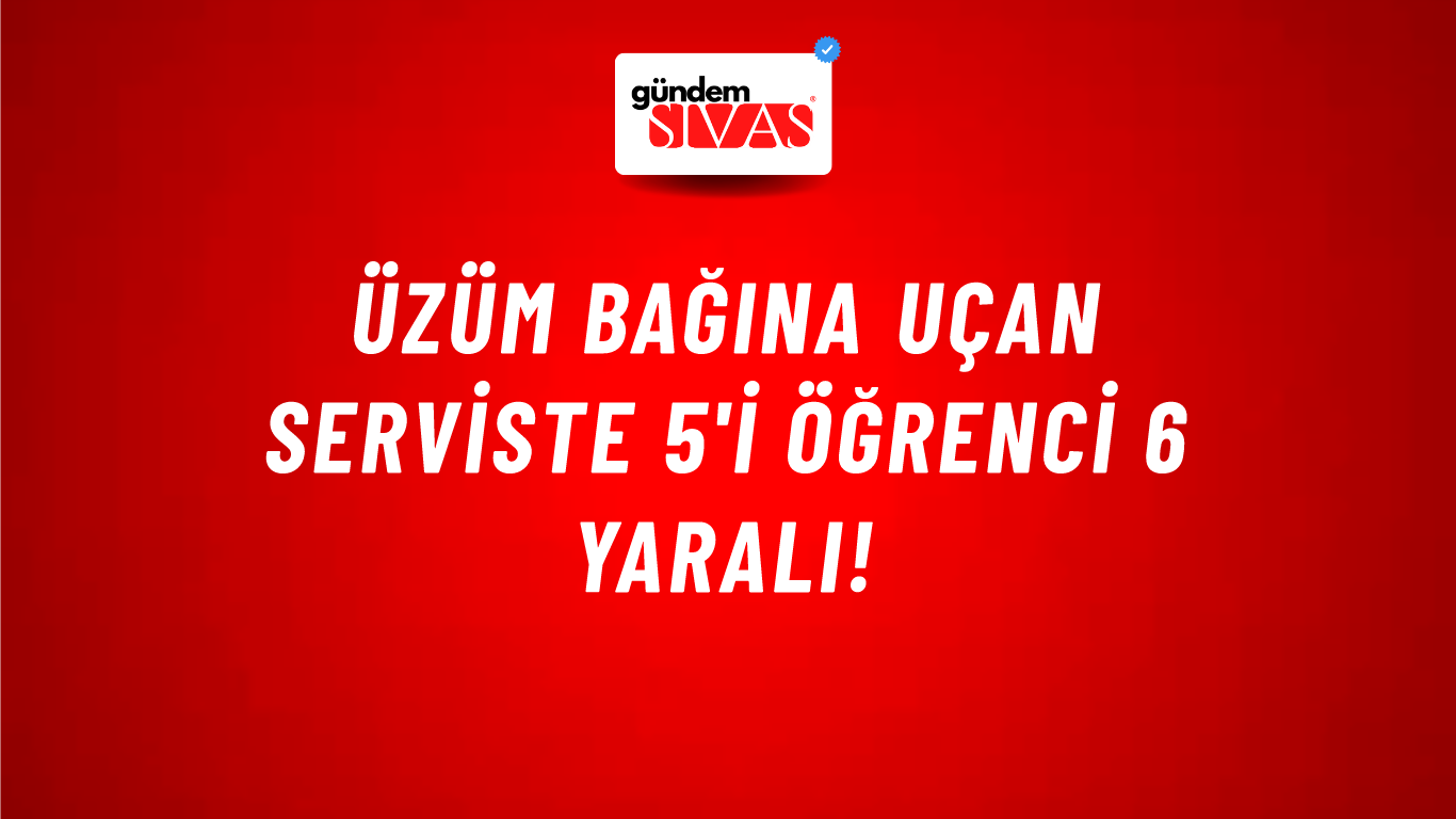 Üzüm bağına uçan serviste 5'i öğrenci 6 yaralı!