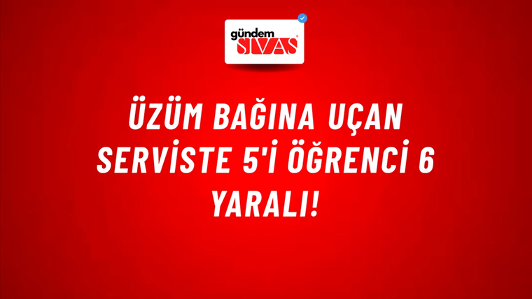 Üzüm bağına uçan serviste 5'i öğrenci 6 yaralı!