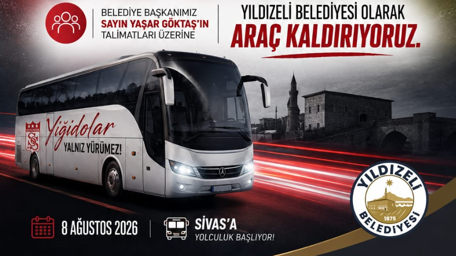 Yıldızeli Belediyesi'nden Sivasspor'a Anlamlı Destek!