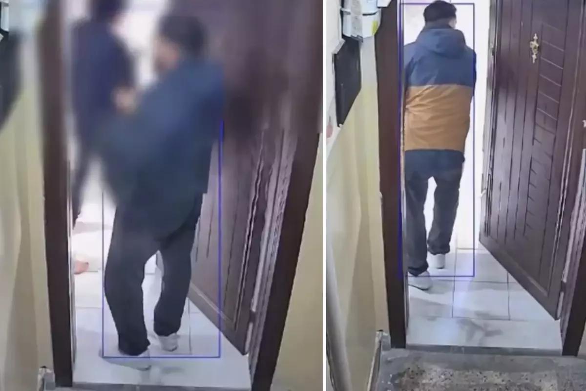 Kurye siparişi teslim ettikten sonra müşterinin evine girmeye çalıştı