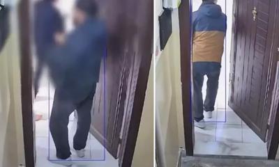Kurye siparişi teslim ettikten sonra müşterinin evine girmeye çalıştı