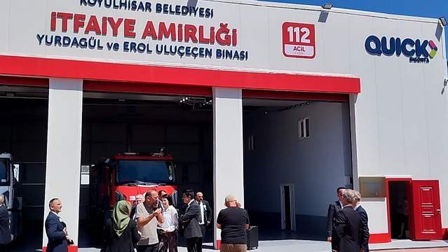 Quick Sigorta’dan Koyulhisar’a Modern İtfaiye Binası ve Tam Donanımlı Araç