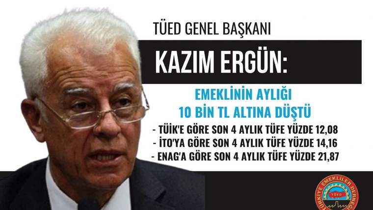 Emeklinin aylığı 10 bin TL’nin altına düştü
