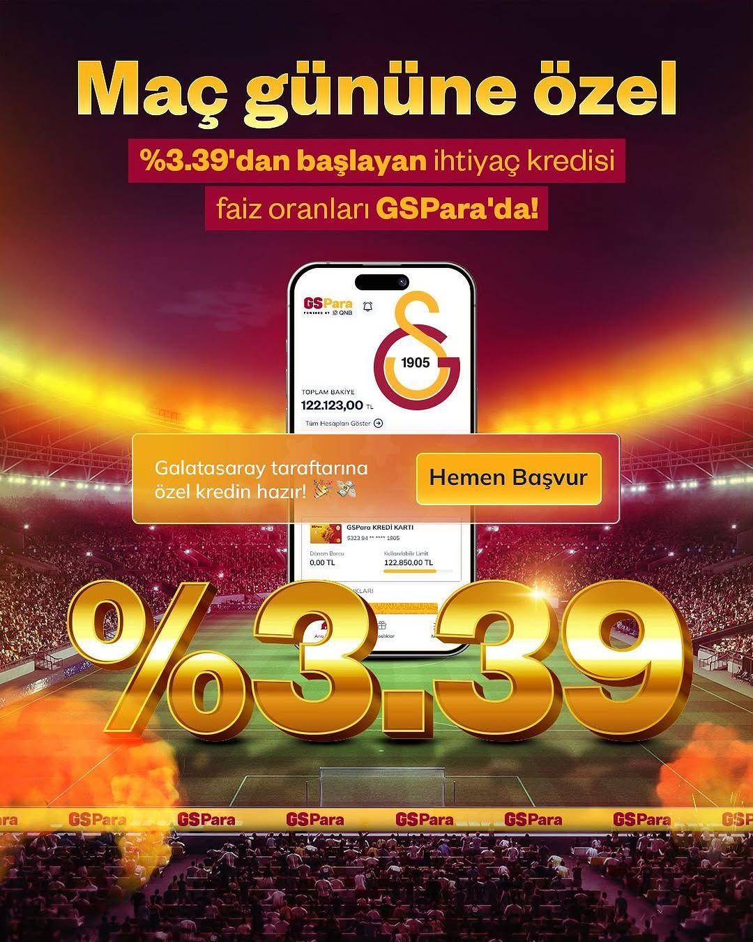 Galatasaray Taraftarına Özel Finansal Fırsat: GSPara ile Kredi ve Kazanç Kapısı