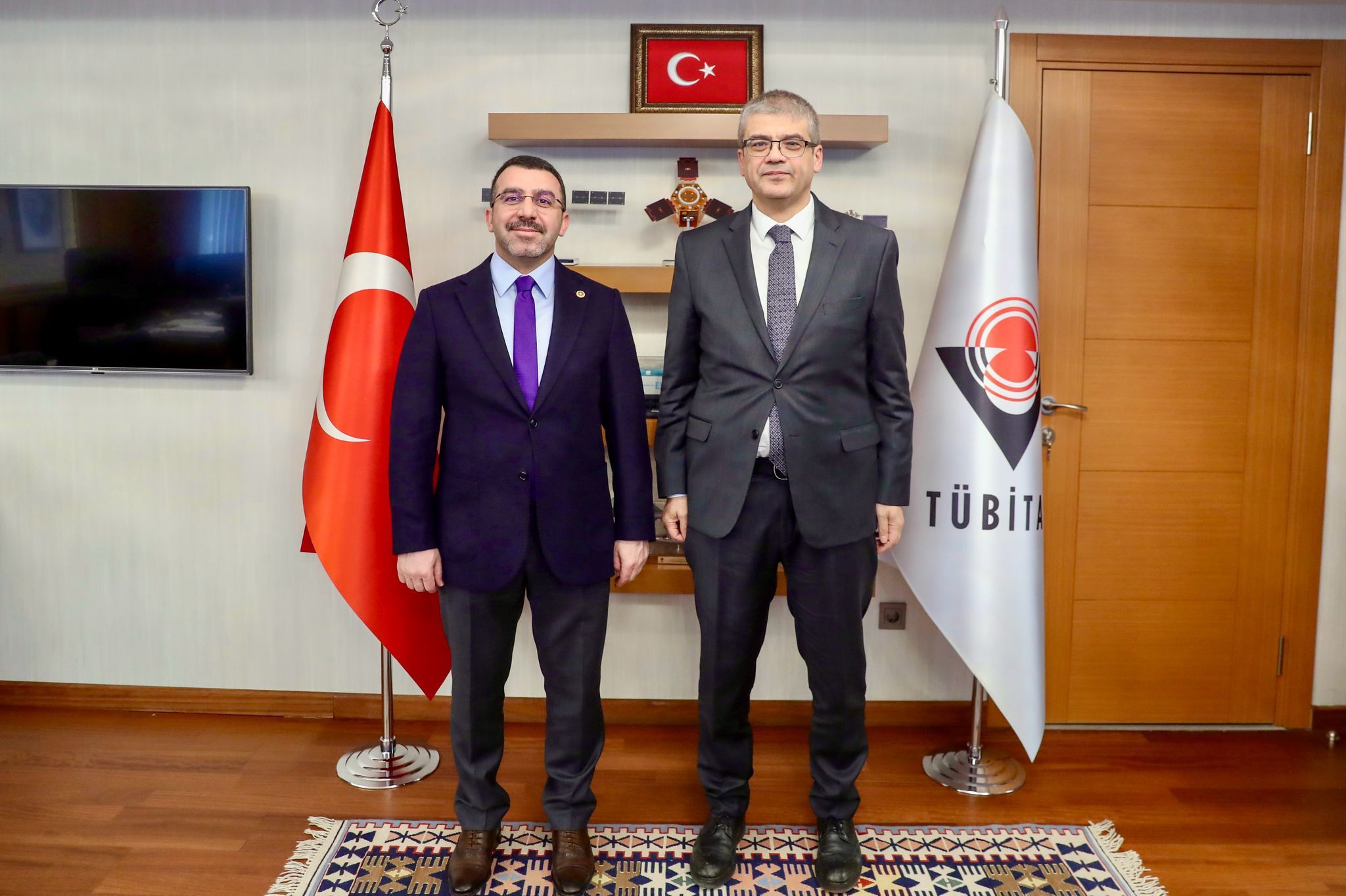 AK Parti Kars Milletvekili Çalkın'dan TÜBİTAK Başkanı Aydın'a ziyaret - Birlik Haber Ajansı