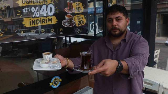 10 TL çay, 20 TL Türk kahvesi: Öğrencilere özel kampanya
