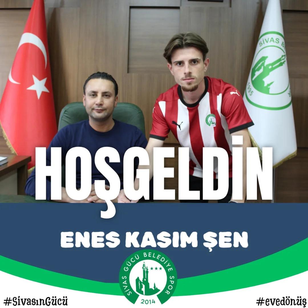 Sivas Belediye Spor, Enes Kasım Şen'i Kadrosuna Kattı
