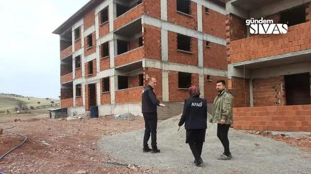 Sivas'ta Afet Evleri İnşası Sürüyor