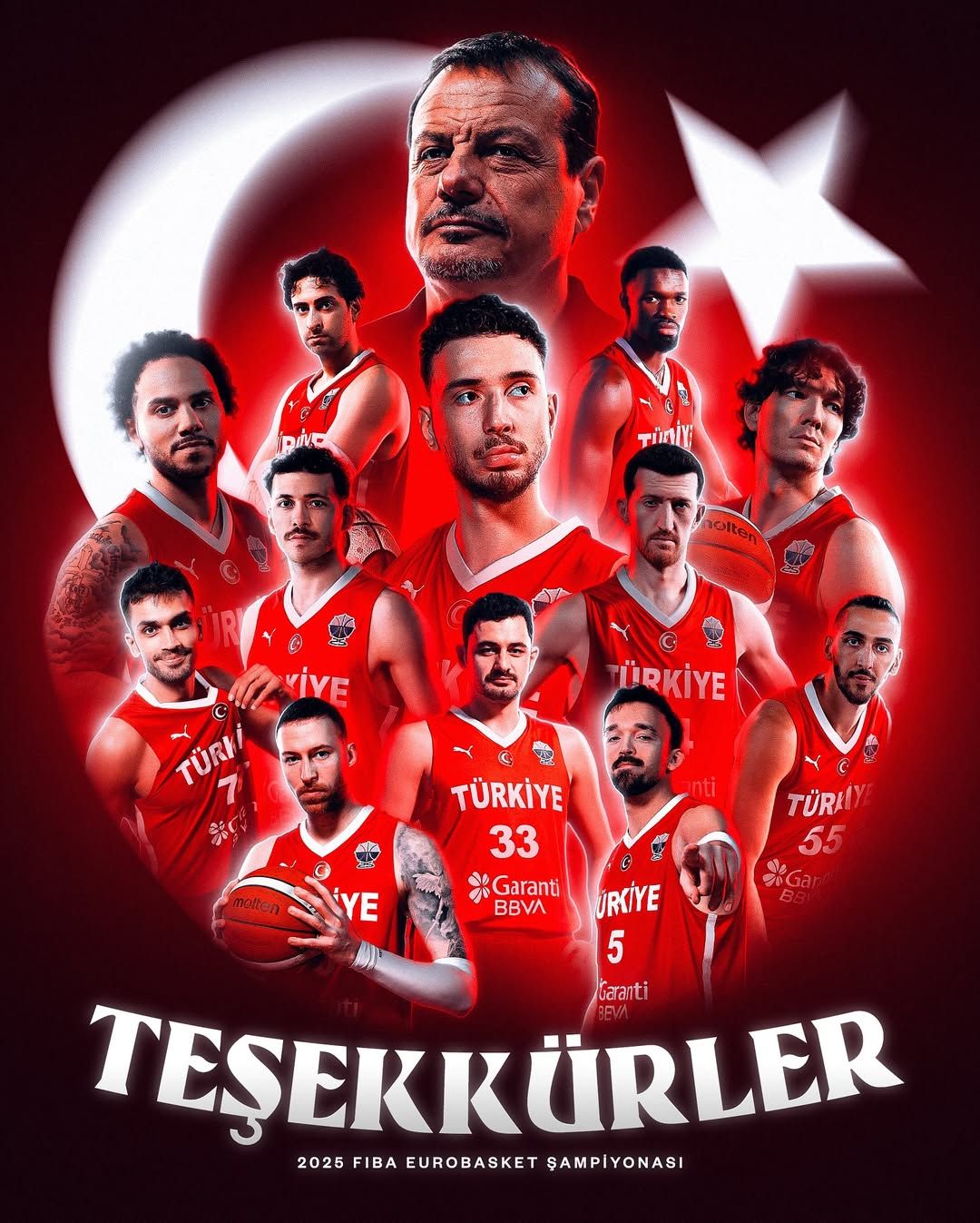 12 Dev Adam'dan EuroBasket'te Tarihi Başarı! Galatasaray'a Teşekkür Mesajı